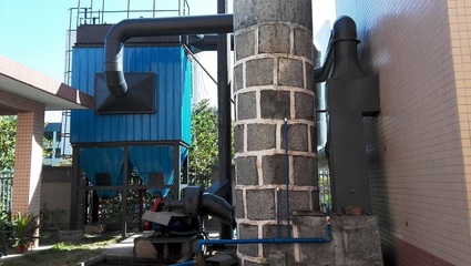 江門4噸燃煤鍋爐改造生物質鍋爐布袋除塵器包合格